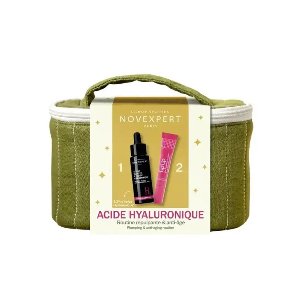 🎁 pack 🎁 – novexpert – serum booster a.h 30ml+lip’up soin levres 8ml trousse