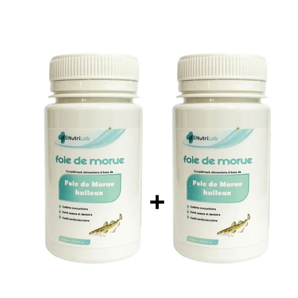 🎁 pack 🎁 – nutrilab – foie de morue 2*30gelules pack