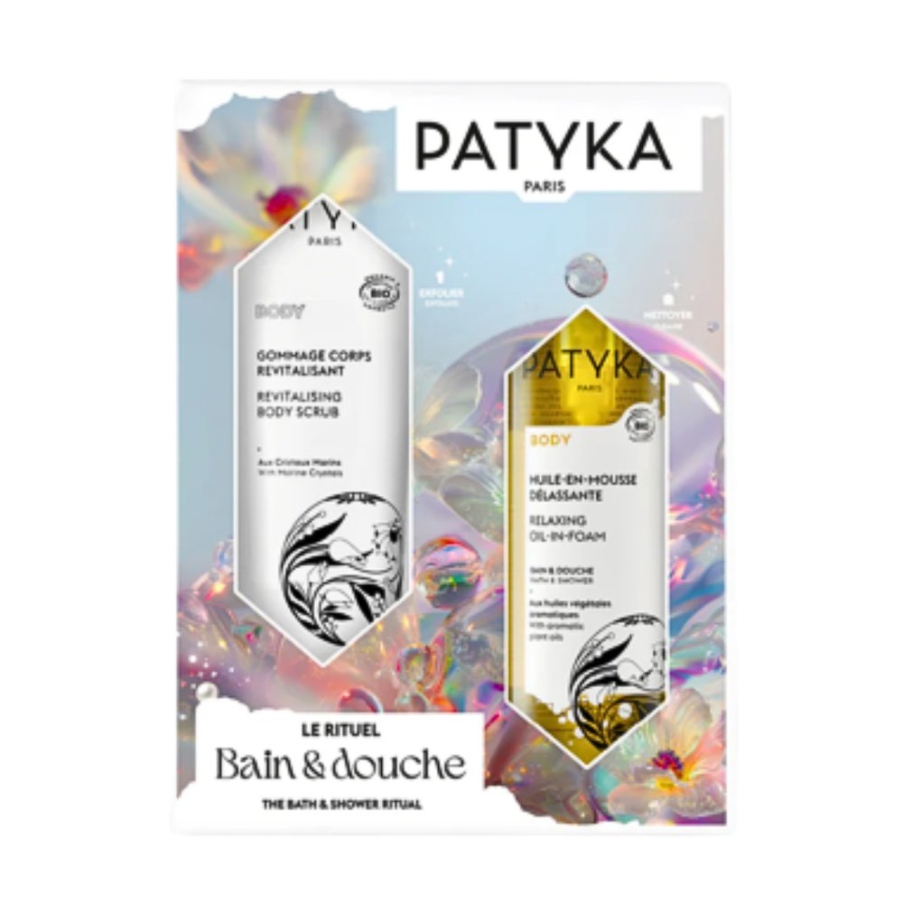 🎁 pack 🎁 – patyka – le rituel gommage corps revitalisant+huile mousse delassante