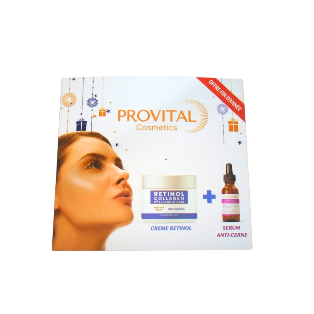 🎁 pack 🎁 – pro vital – duo pack creme retinol ah+serum anticerne – 10ml