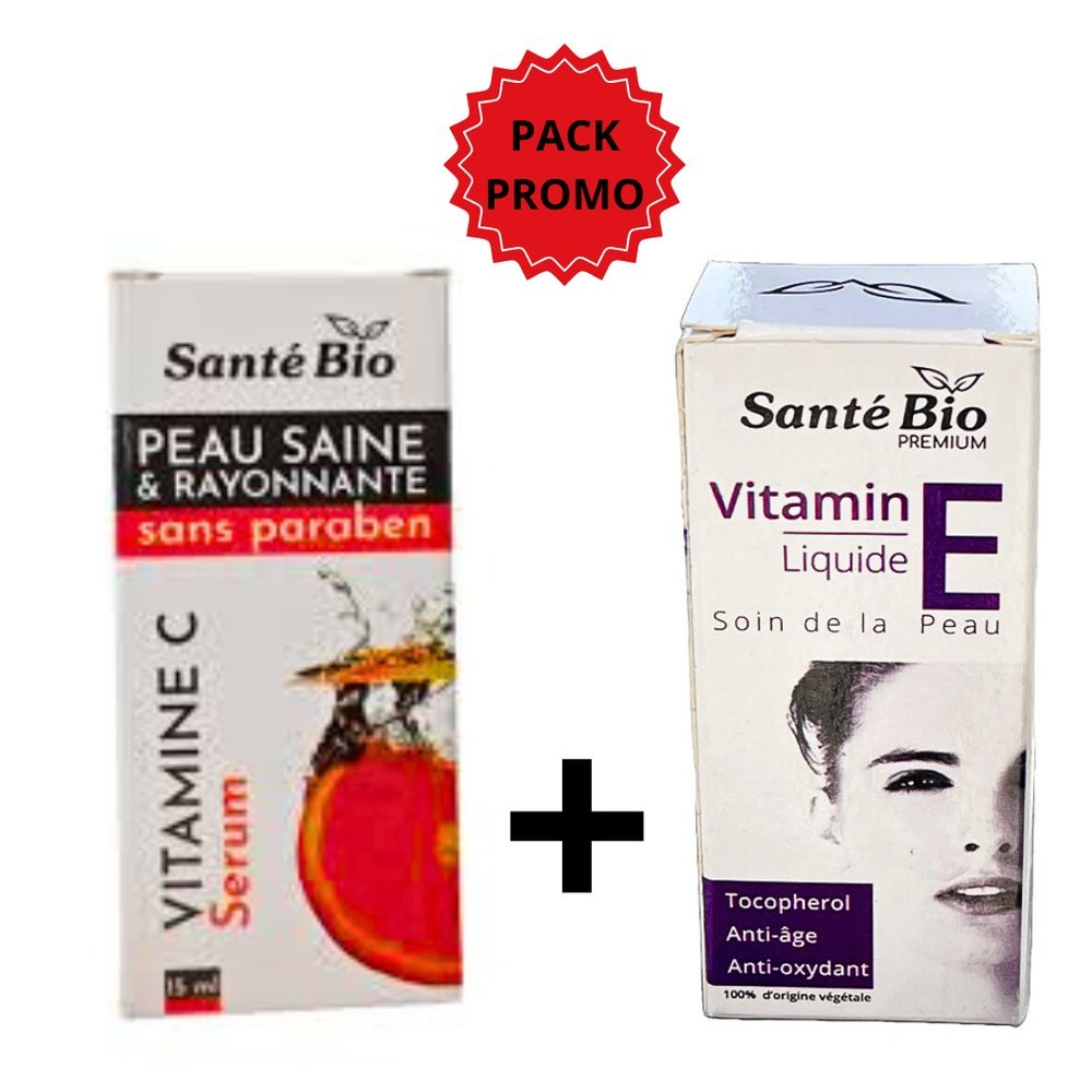 🎁 pack 🎁 – sante bio – duo pack serum vit c 15ml+serum vit e legere