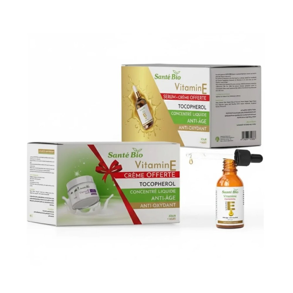 🎁 pack 🎁 – sante bio – duo pack « serum vit e concentre 10ml+creme vitamine e »