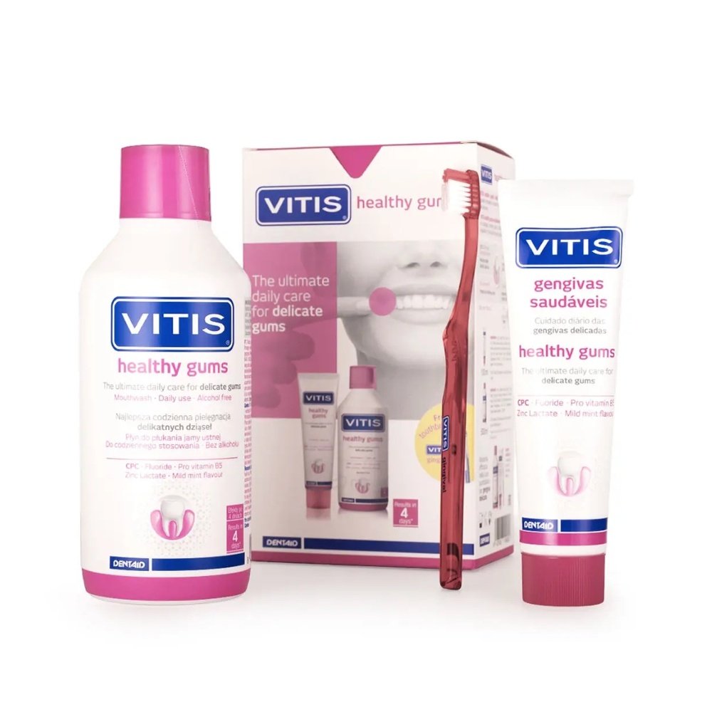 🎁 pack 🎁 – vitis – duo pack gingival dent 100ml+bain de bouche 500ml+bad