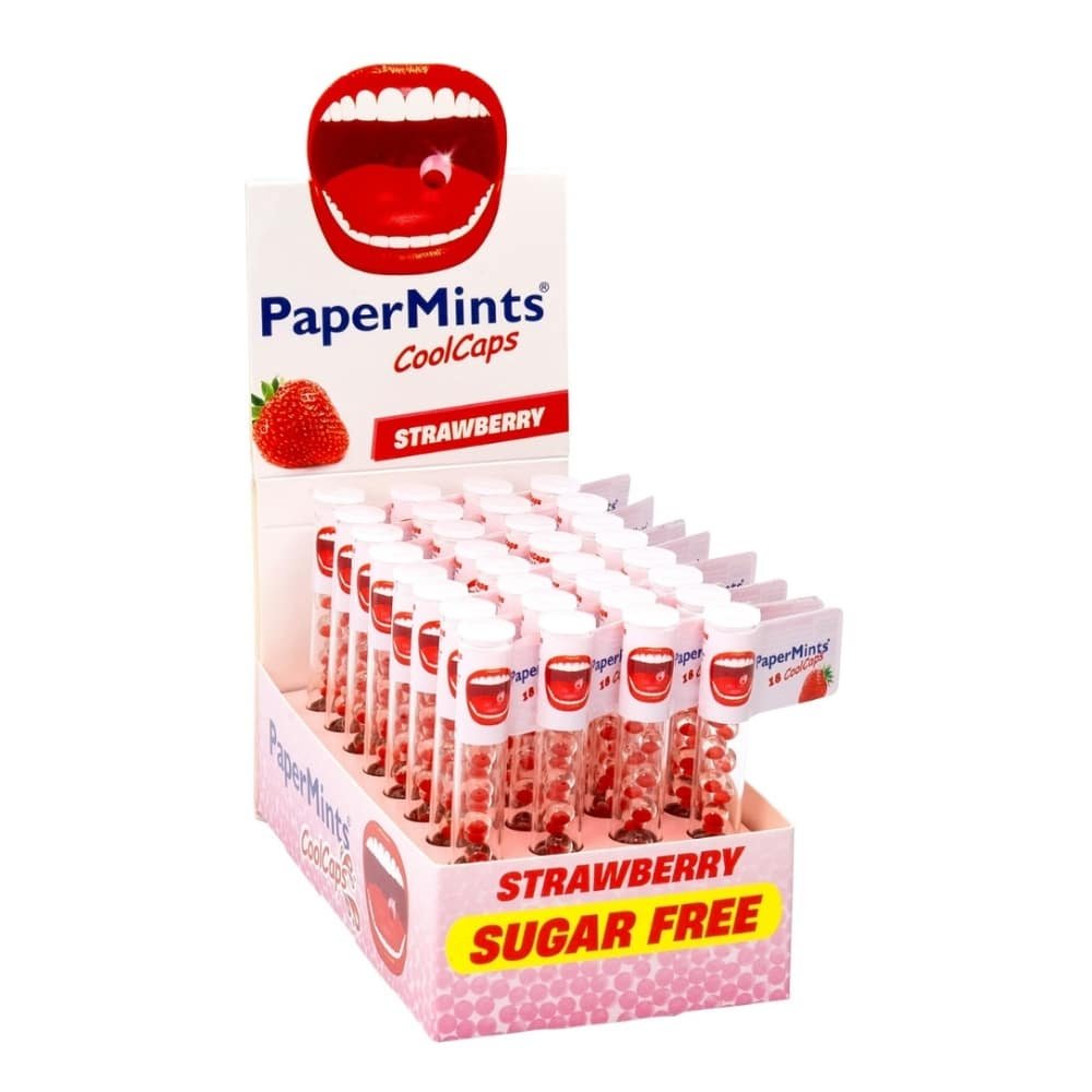 papermints – cool caps gelules fraise – 18u
