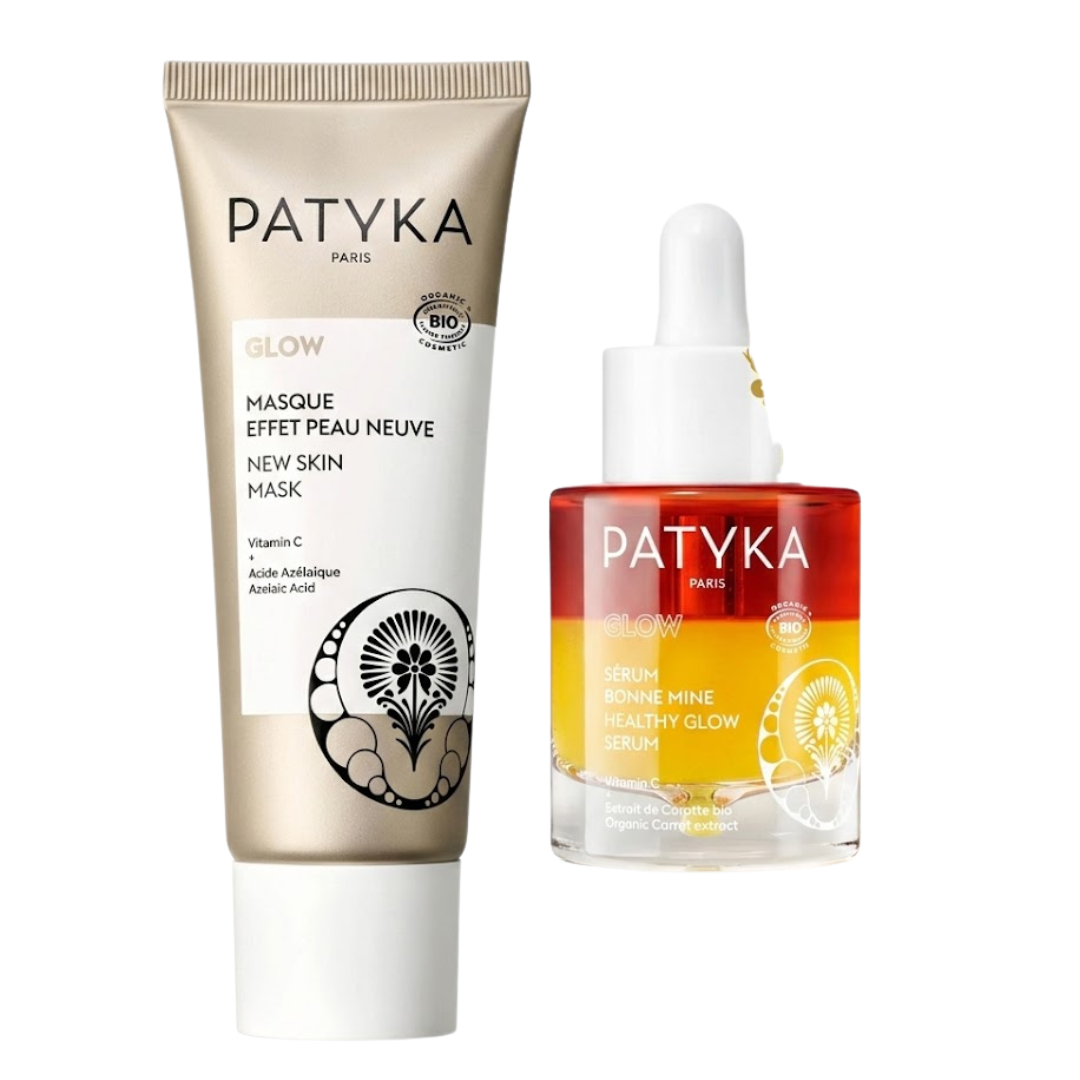 patyka – glow serum 30ml+glow masque effet peau neuve coffret
