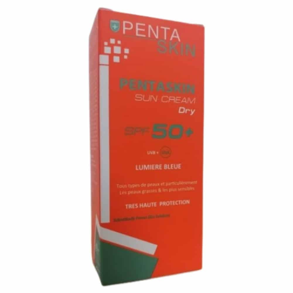 pentaskin – creme solaire toucher sec spf50+ – 50ml
