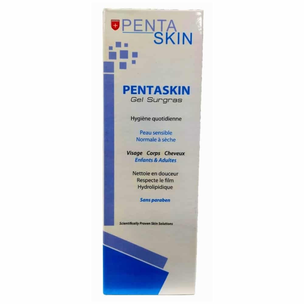 pentaskin – gel nettoyant surgras hygiene quotidienne – 250ml