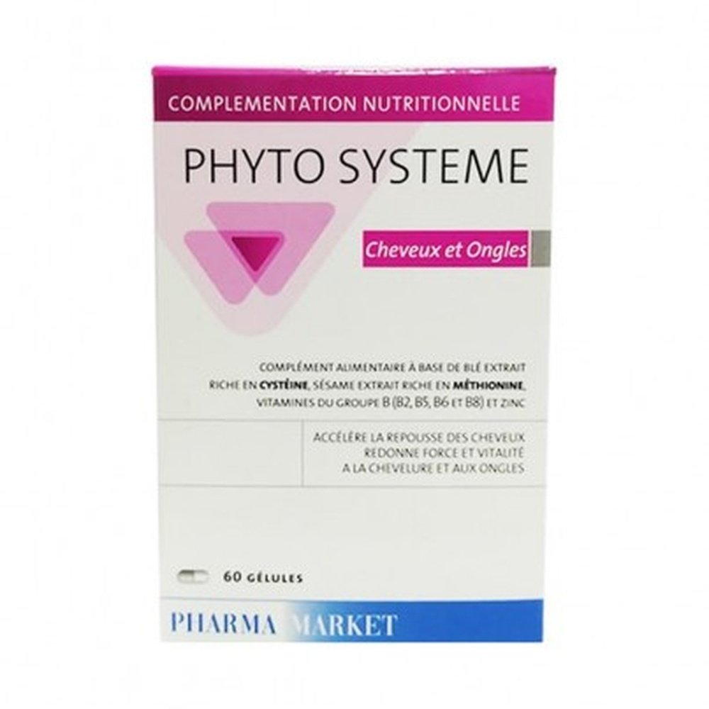 pharma market – phyto systeme cheveux et ongles – 60gelules