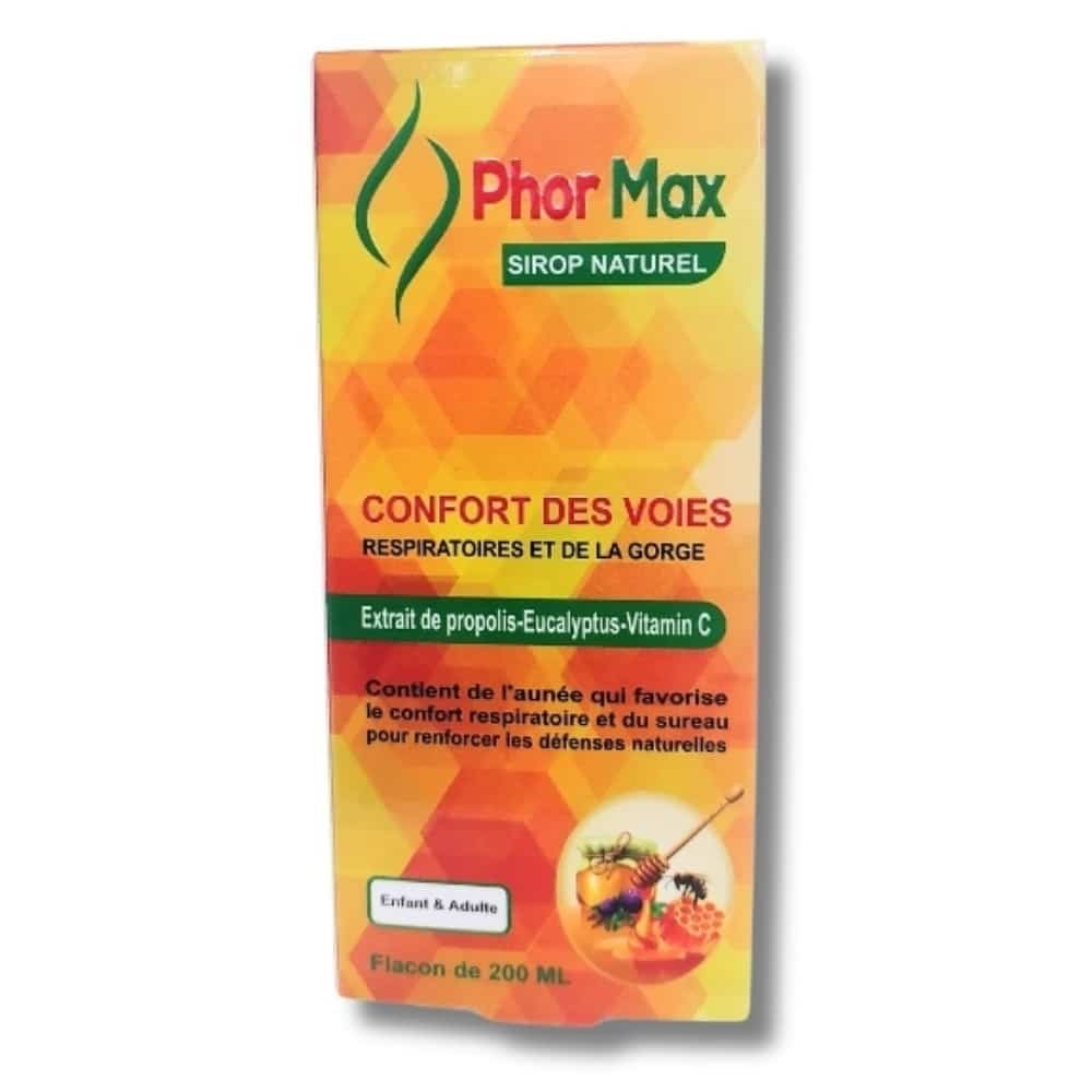 phormax – sirop naturel confort des voies respiratoires et de la gorge – 200ml
