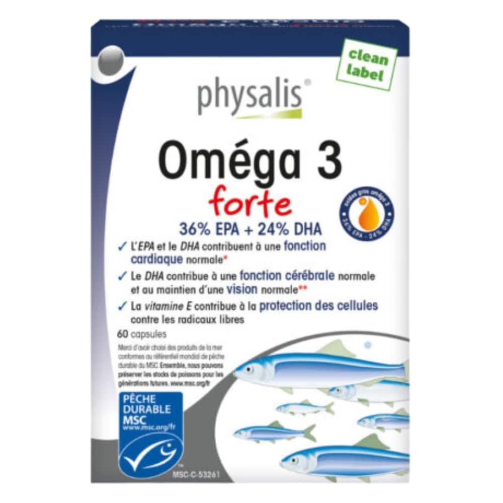 physalis – omega 3 forte 36% epa + 24% dhs – 60 capsules