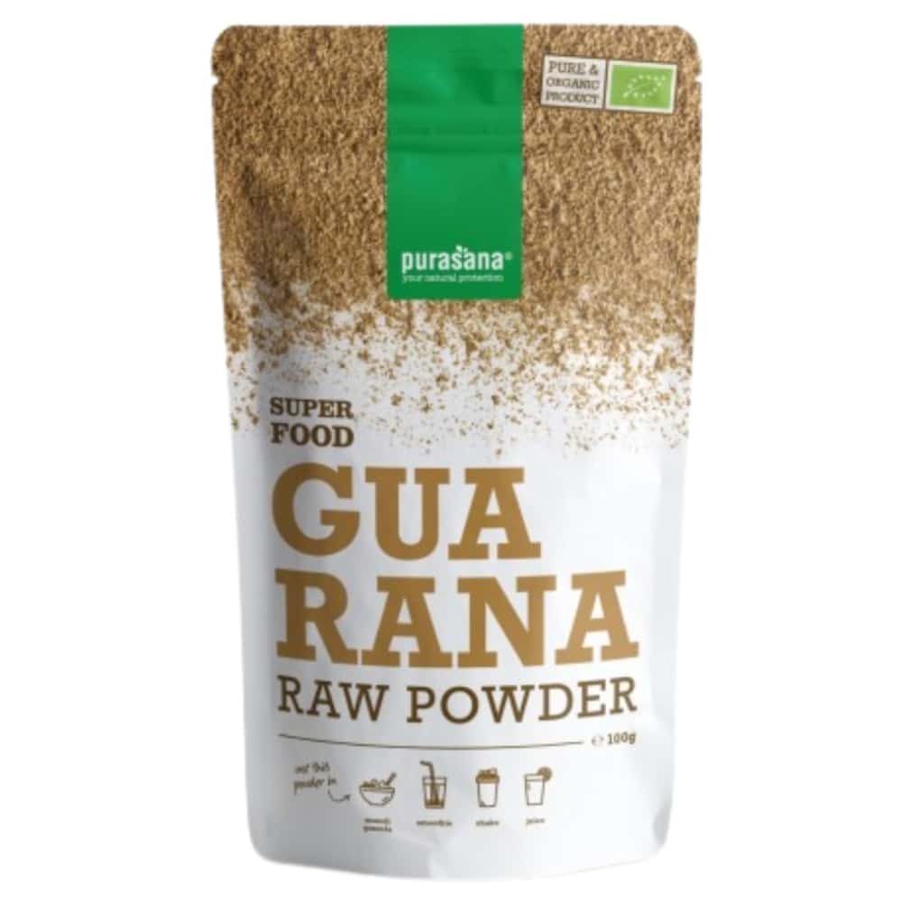 purasana – poudre de guarana bio – 100gr – purasana
