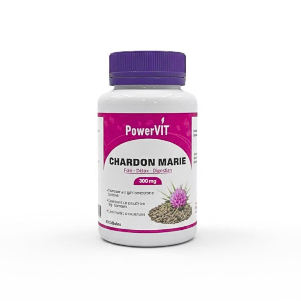 powervit – chardon marie – 60 gelules