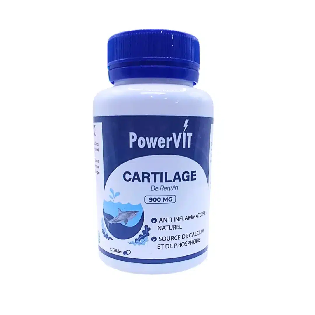 powervit – crtilage de requin 900mg – 60 gelules