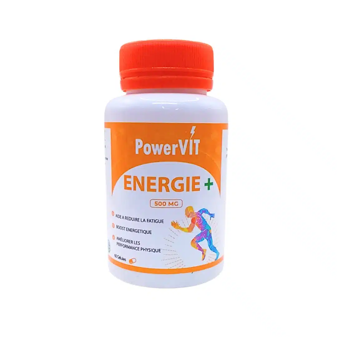 powervit – energie+ 500mg – 60gelules