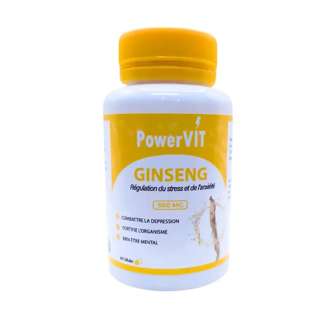 powervit – ginseng 500mg – 60 gelules