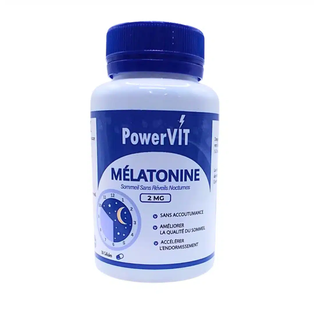 powervit – melatonine 2mg – 30 gelules
