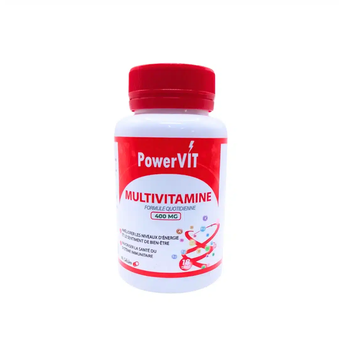 powervit – multivitamine 400mg – 60 gelules