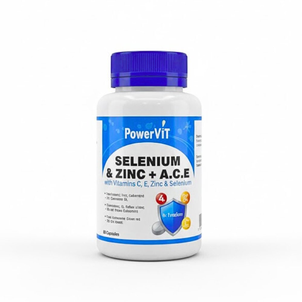powervit – selenium et zinc +a.c.e – 60 gelules