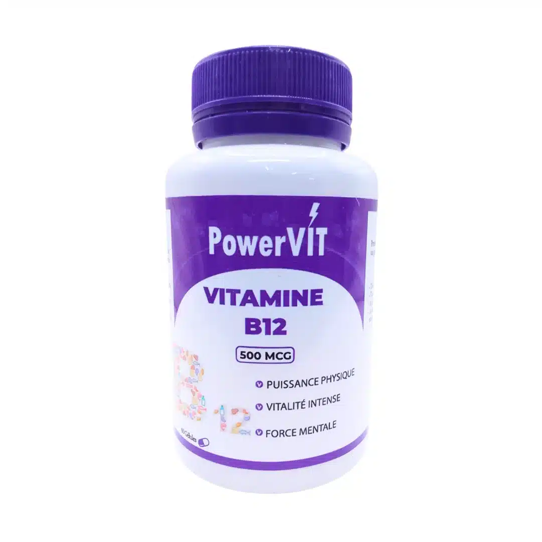powervit – vitamine b12 500mcg – 60 gelules