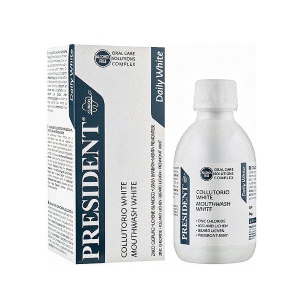 president – bain de bouche white – 200ml