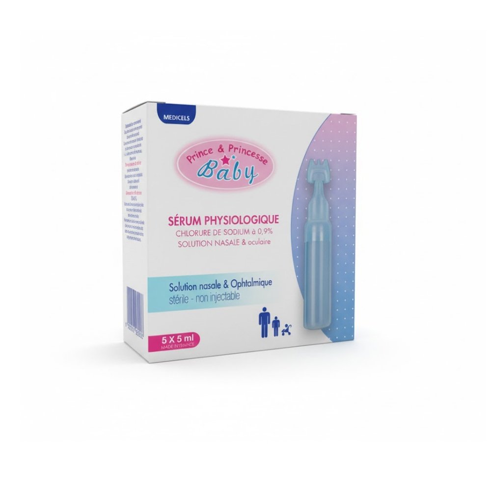 prince et princesse – serum physiologique – 5*5ml
