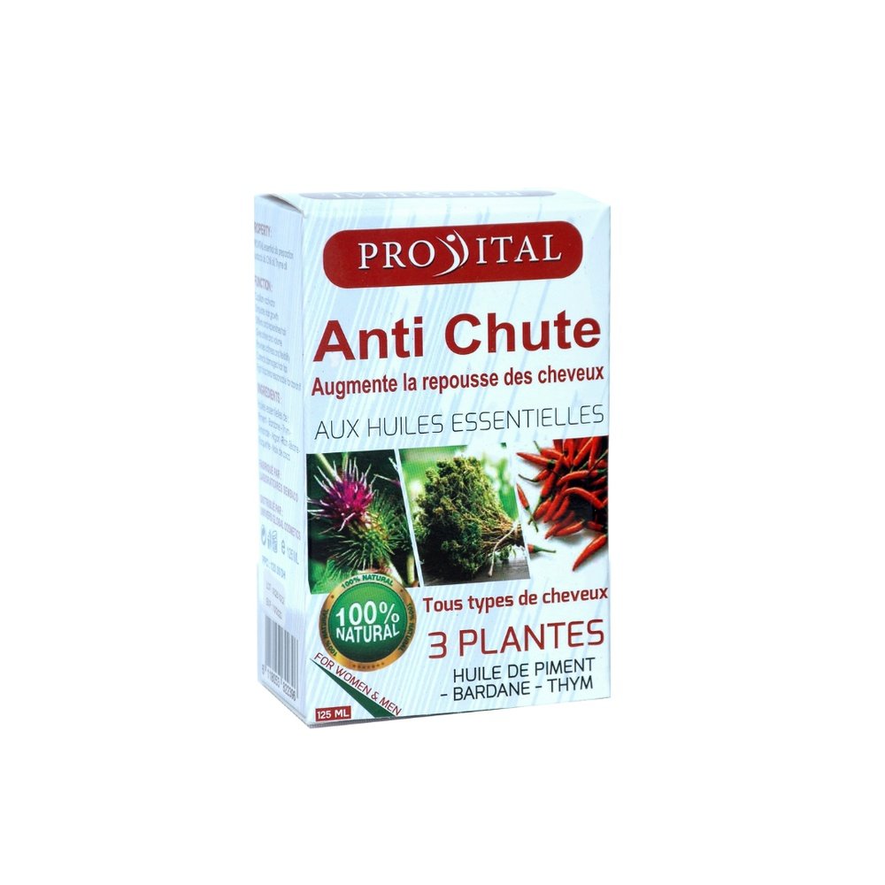 pro vital – anti chute a huile de piment bardane thym – 100ml