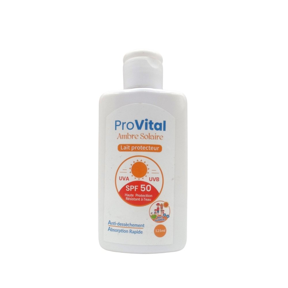 pro vital – lait ambre solaire – 125ml