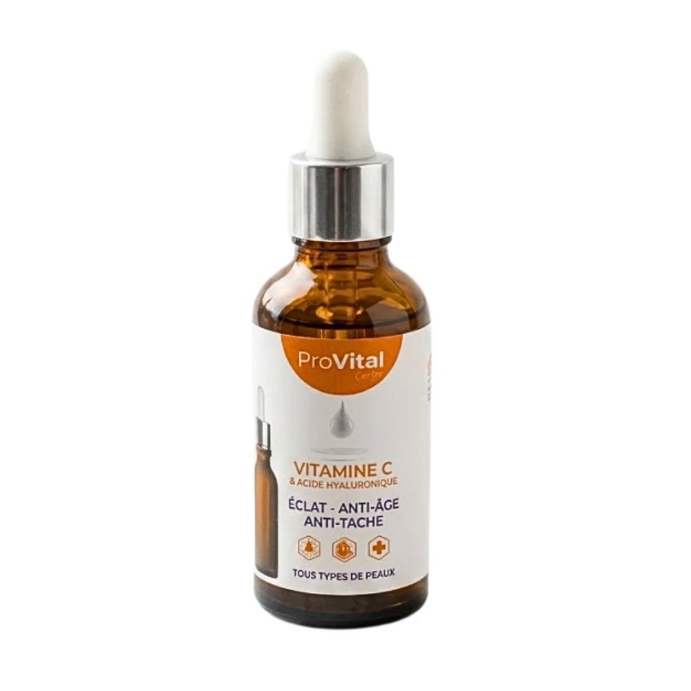 pro vital – serum vitamine c et acide hyaluronic – 30ml