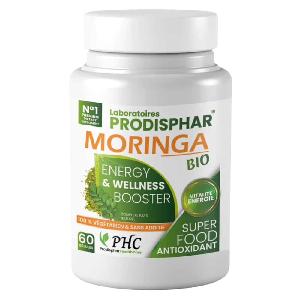 prodisphar – moringa bio vitalite et energie – 60 gelules