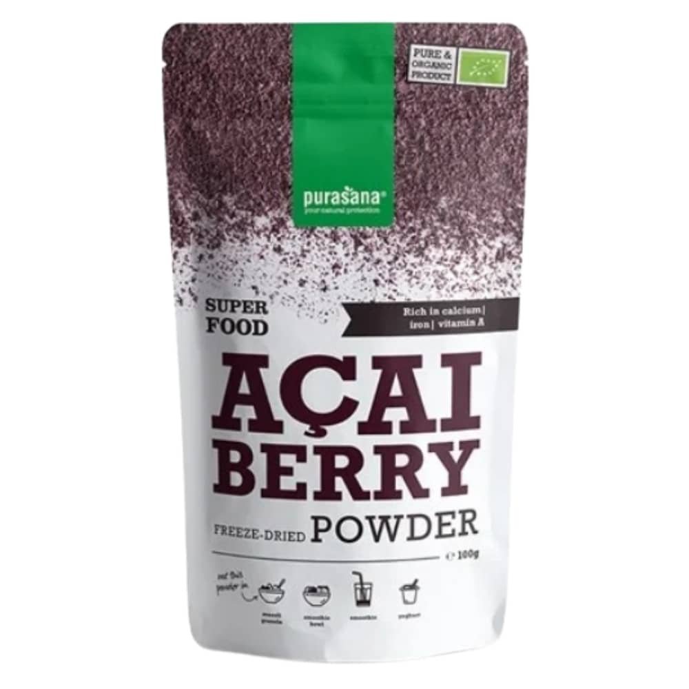 purasana – super food baies d’acai poudre bio – 100g