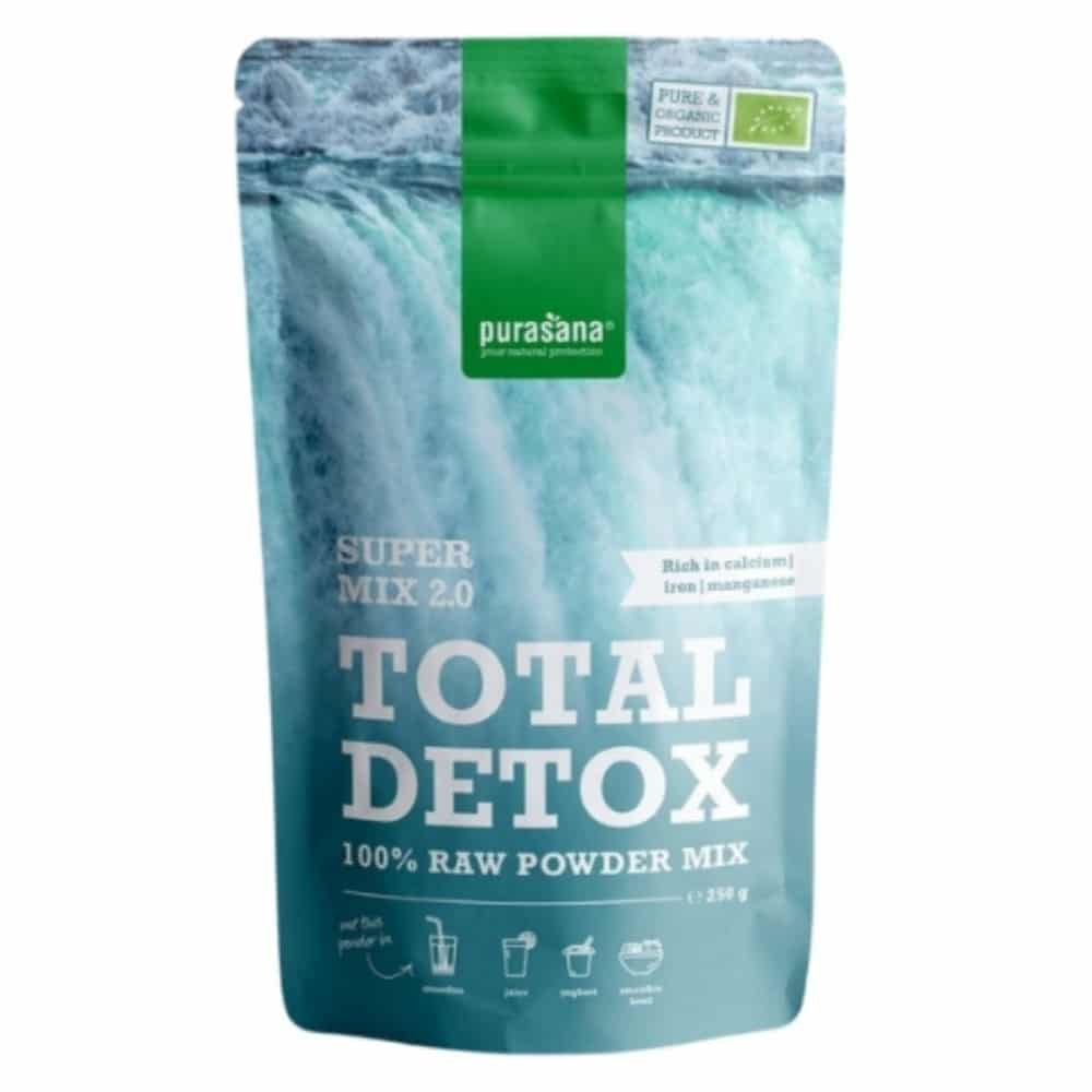 purasana – super mix 2.0 total detox poudre bio – 250g