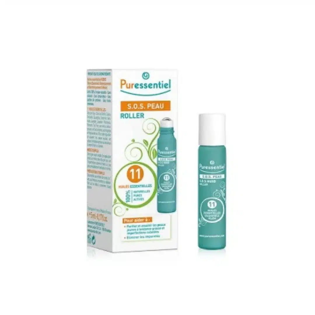 puressentiel – sos peau roller 11he – 5ml