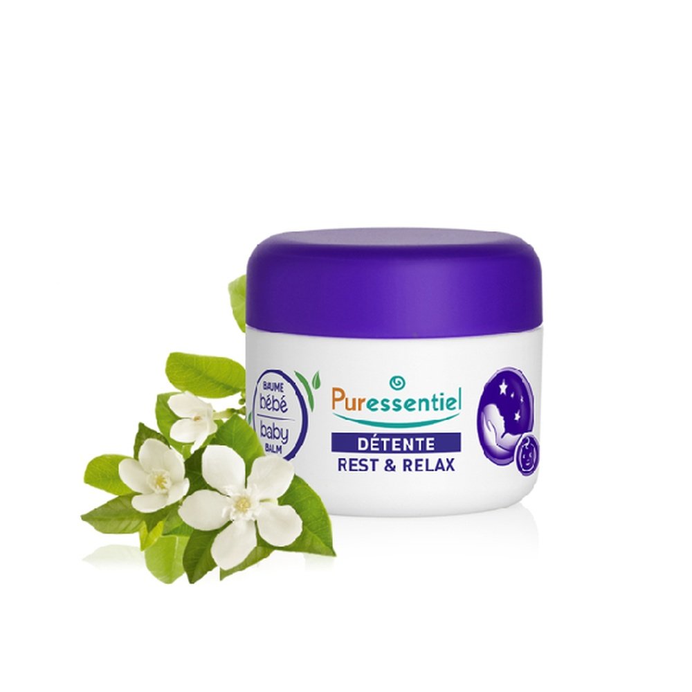 puressentiel – detente baume de massage calmant bebe – 30ml