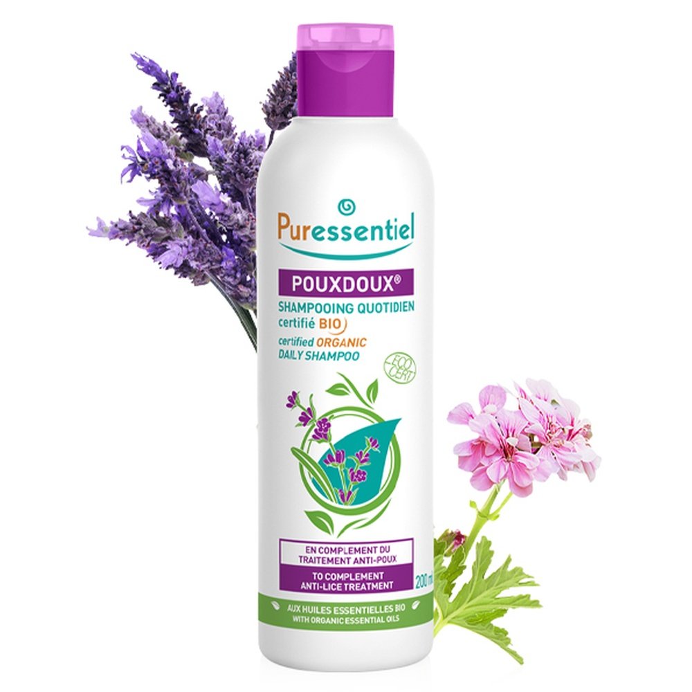 puressentiel – pouxdoux shampoing quotidien bio – 200ml