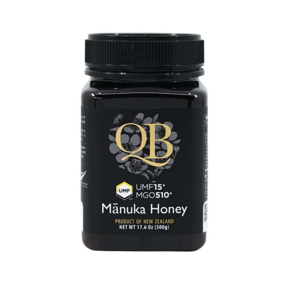 qb – manuka miel umf 15+ mgo 510+ – 500g