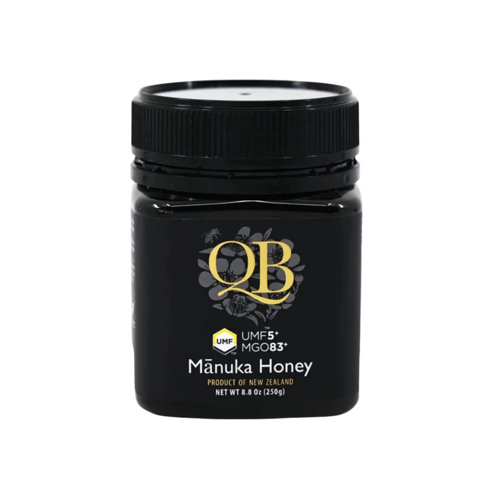 qb – manuka miel umf 5+ mgo 83+ – 250g