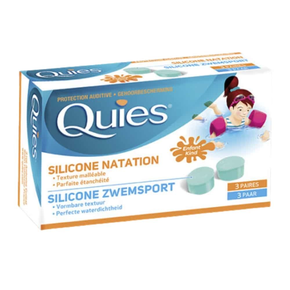 quies – silicone natation enfants – 3x2u