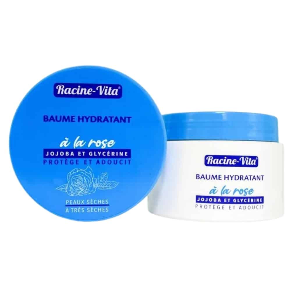 racine vita – baume hydratant a la rose, jojoba et glycerine – 150g