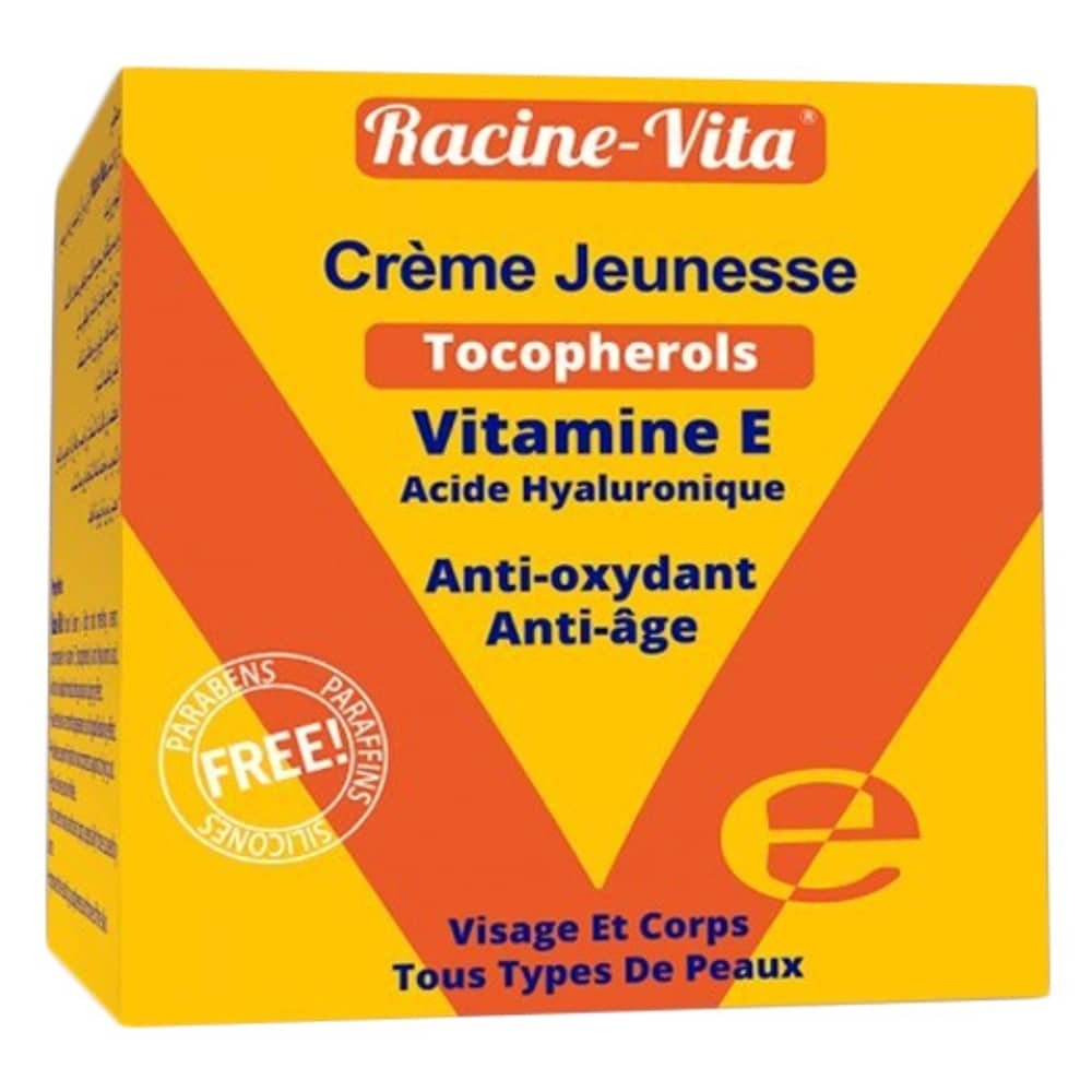 racine vita – creme jeunesse vitamine e tocopherols anti age – 50g