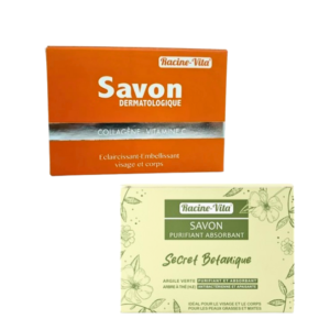 🎁 pack 🎁 – racine vita – duo pack savon a la vitamine c + savon botanique
