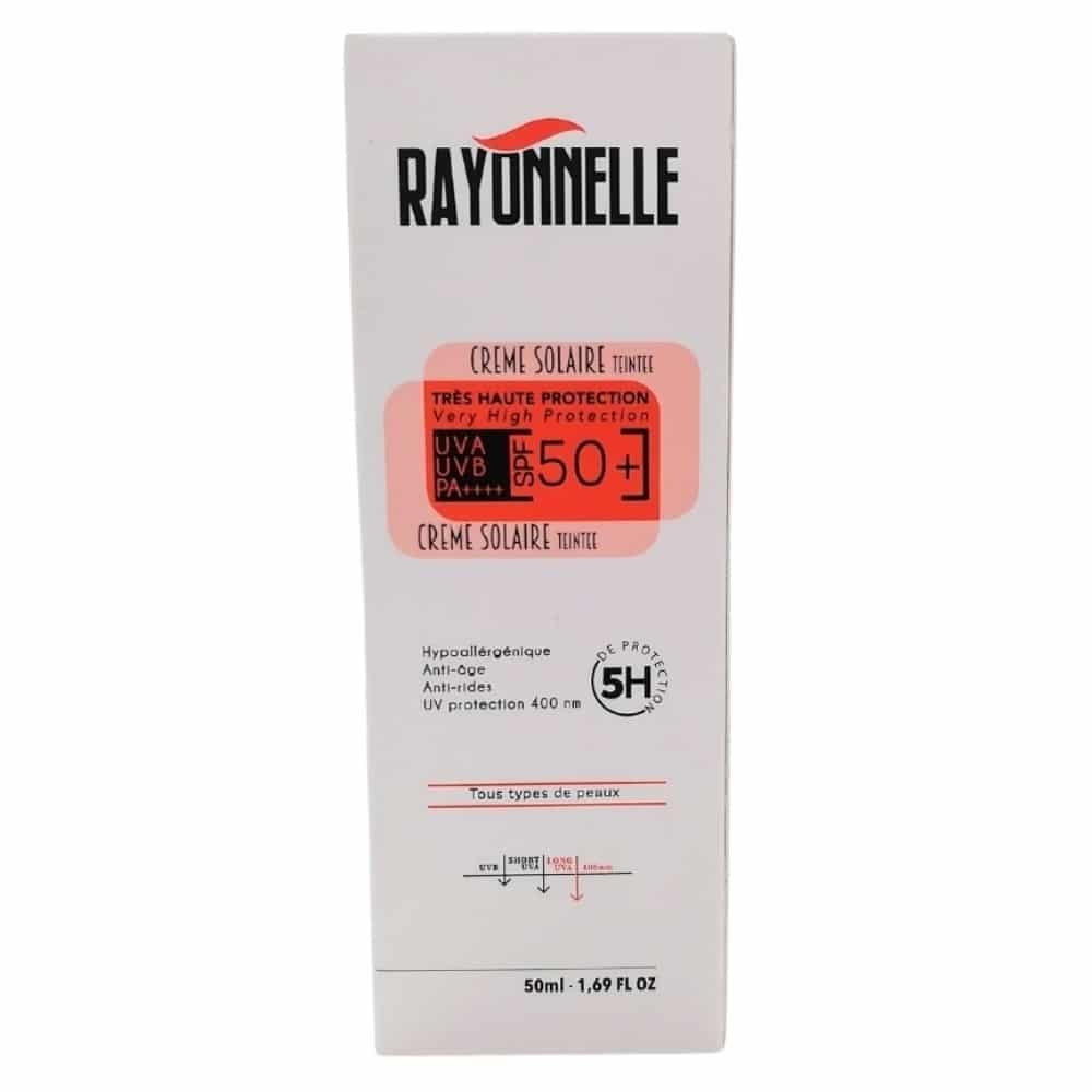 rayonnelle – creme solaire teintee spf50+ – 50ml