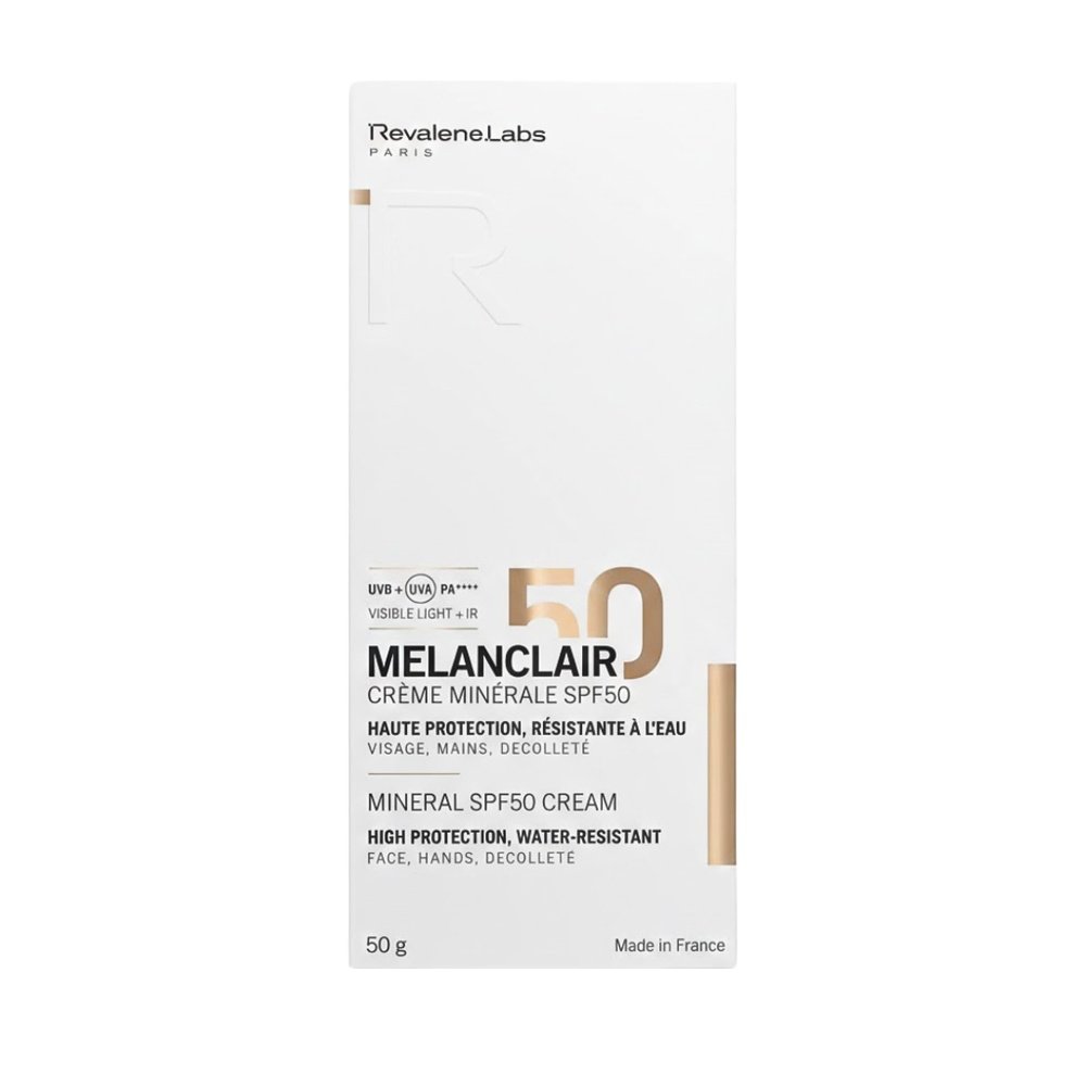 revalene labs – melanclair creme mineral spf50 – 50g
