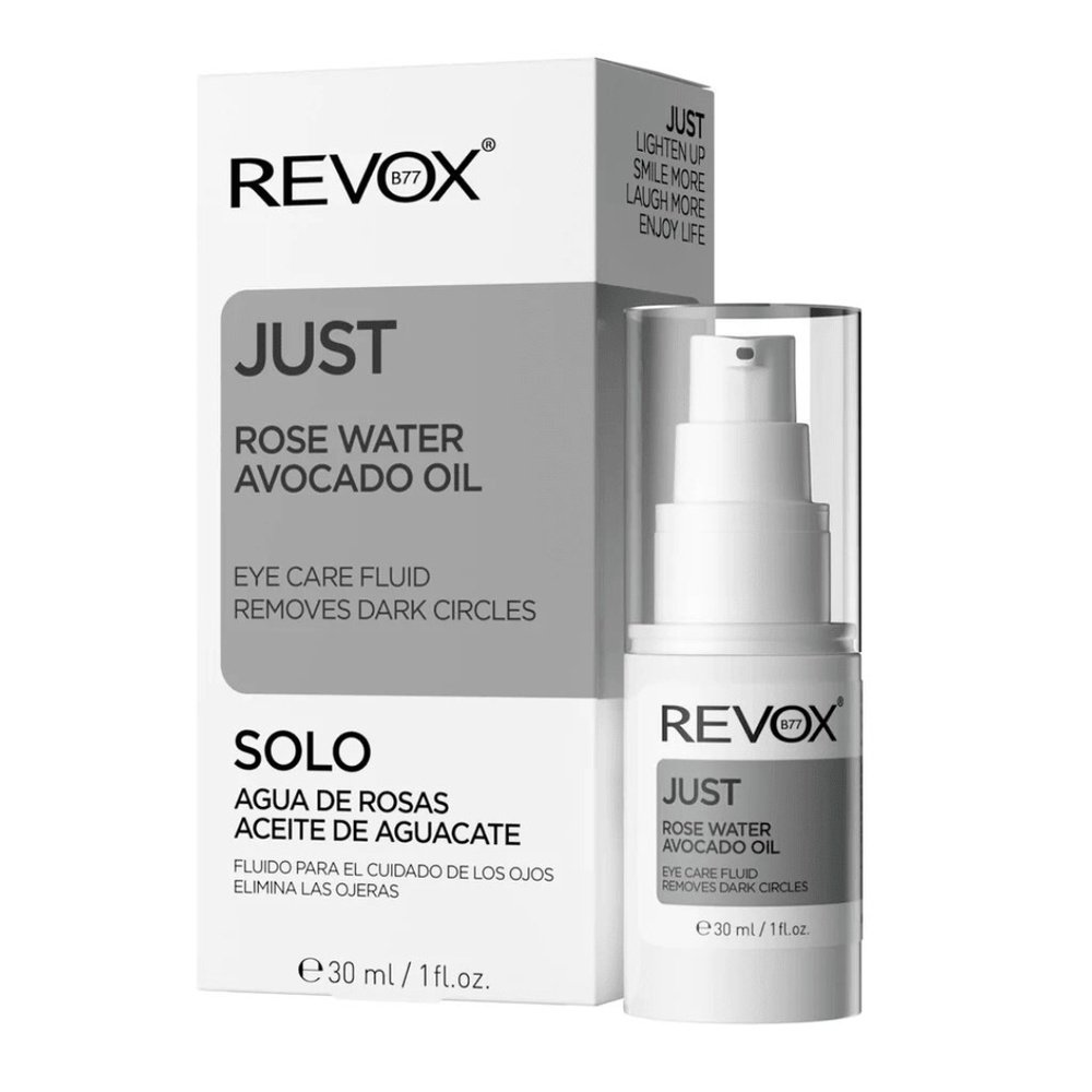 revox b77 – just fluide contour des yeux a l’huile d’avocat et a l’eau de rose
