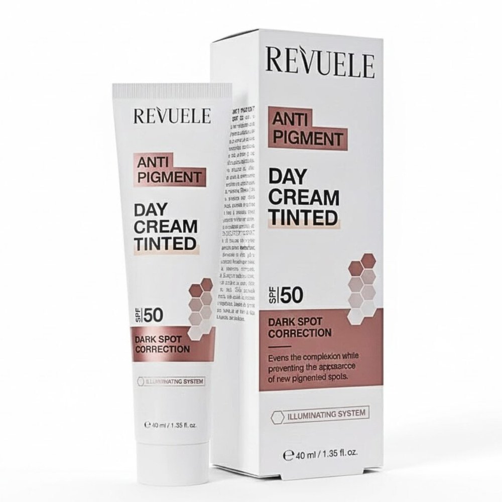 revuele – anti pigment day cream tinted spf50+ – 40ml