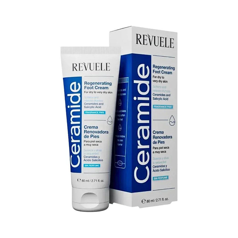 revuele – ceramide regenerating foot cream – 80ml