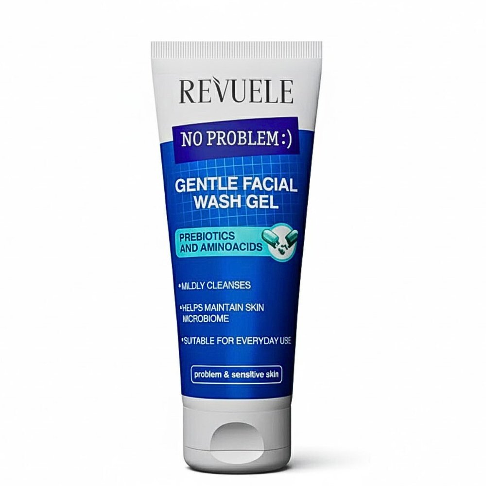 revuele – no problem gentle facial wash gel prebiotics et aminoacids – 200ml