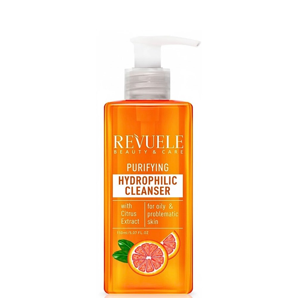 revuele – purifying hydrophilic cleanser with citrus extract – 150ml
