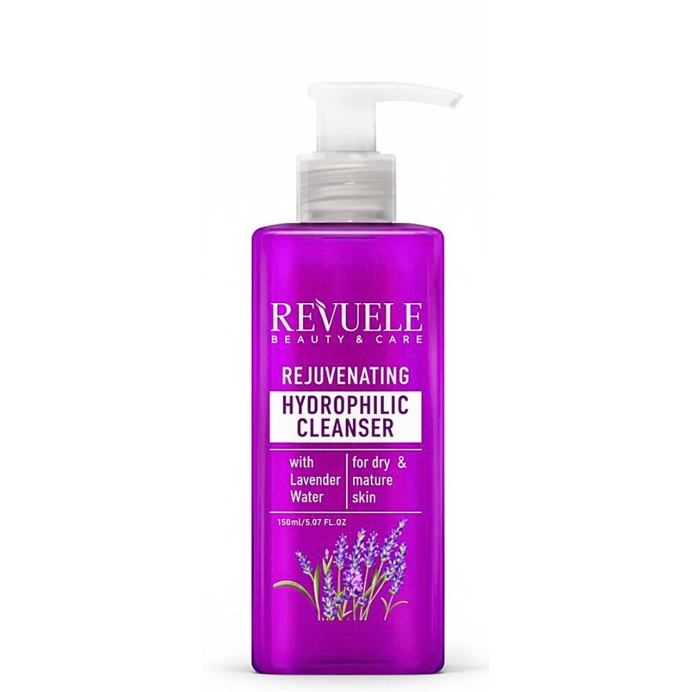 revuele – rejuvenating hydrophilic cleanser with lavender water – 150ml