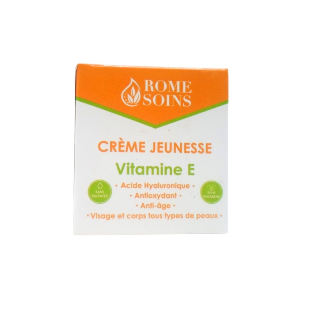 rome soins – creme jeunesse vitamine e – 50g