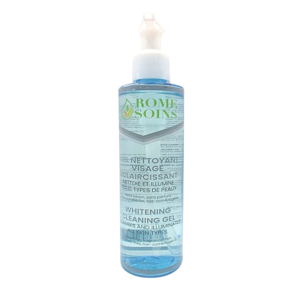 rome soins – gel nettoyant eclaircissant – 200ml
